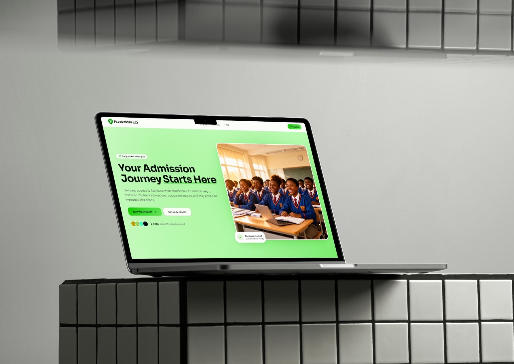 Admission Hub platform preview
