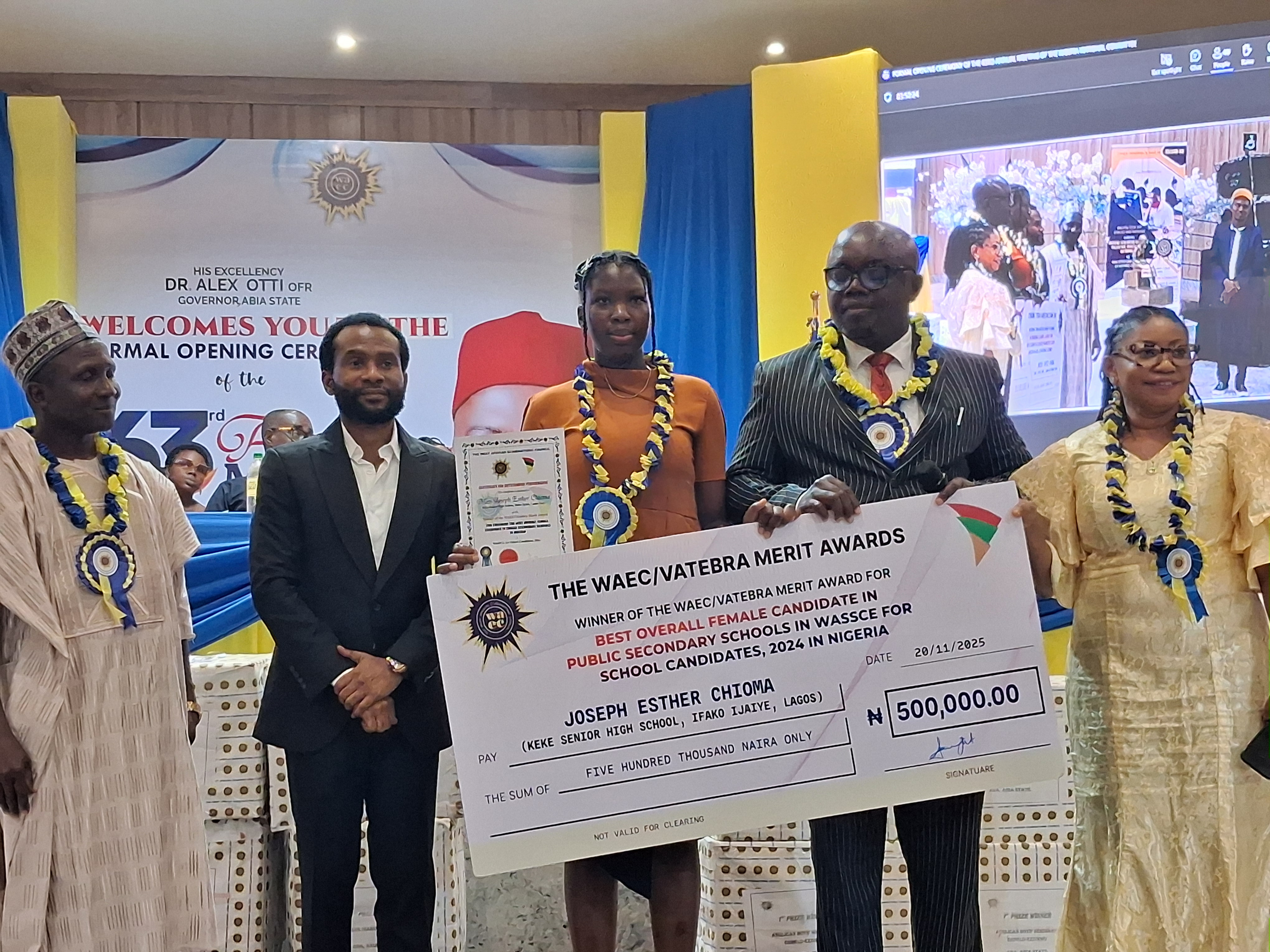 WAEC/VATEBRA Merit Awards